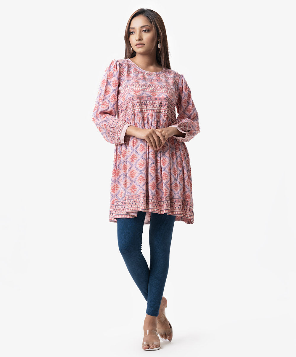 Bohemian Printed Flared Tunic image 0