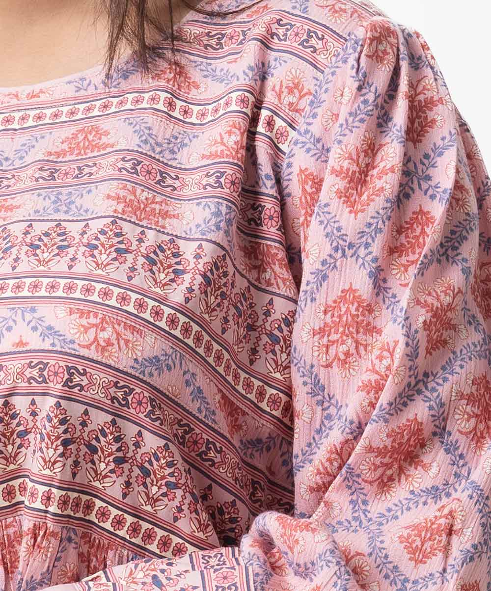 Bohemian Printed Flared Tunic image 2