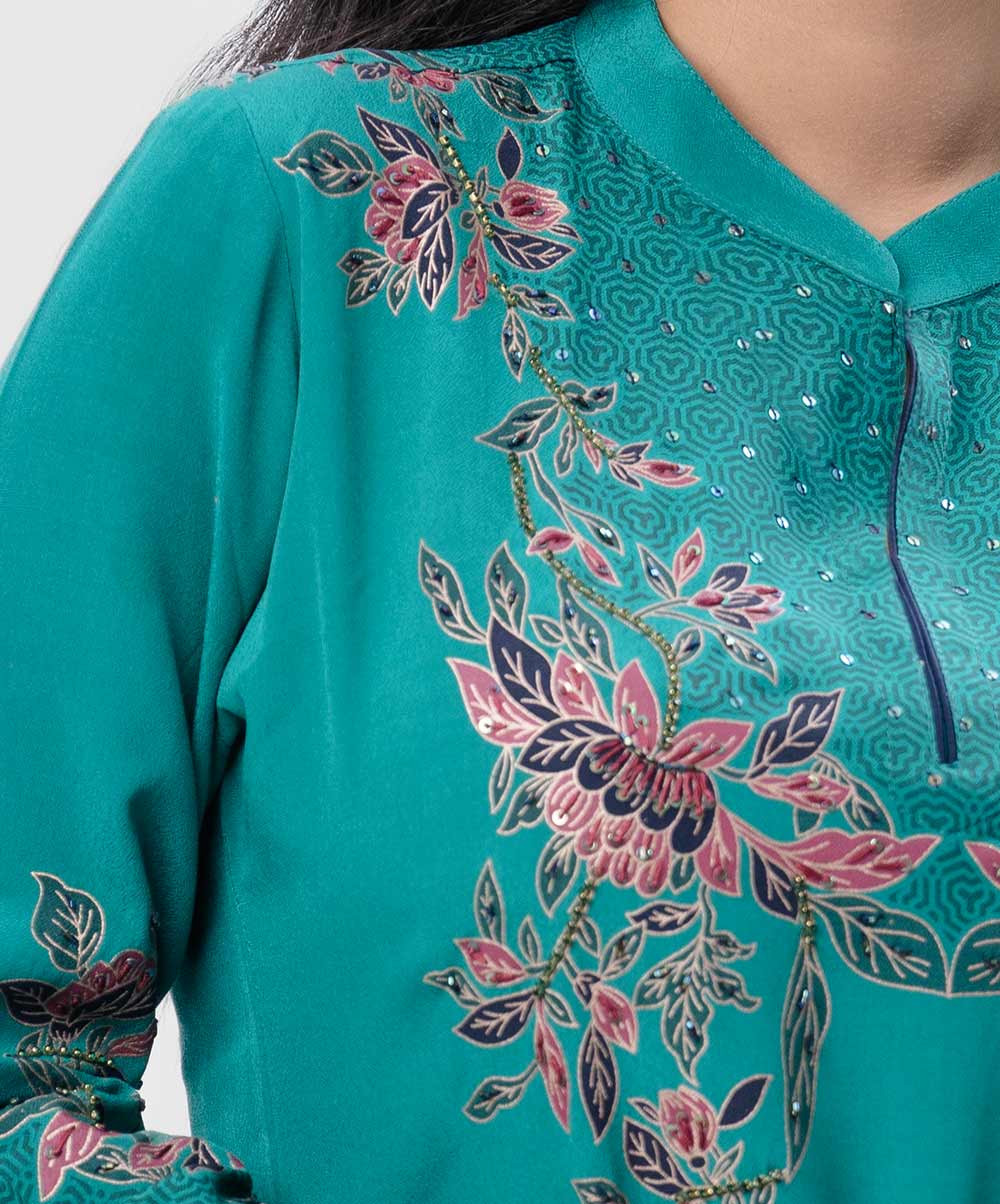 Hand-crafted & Printed Kameez (Nargisus) image 3