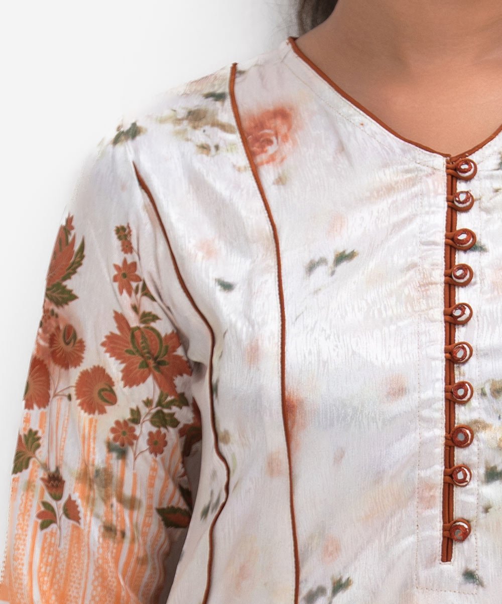 Off-white Jacquard A-line Long Tunic