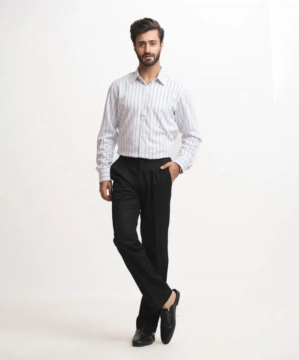 White Premium Cotton Blended Long Sleeve B.Formal Shirt