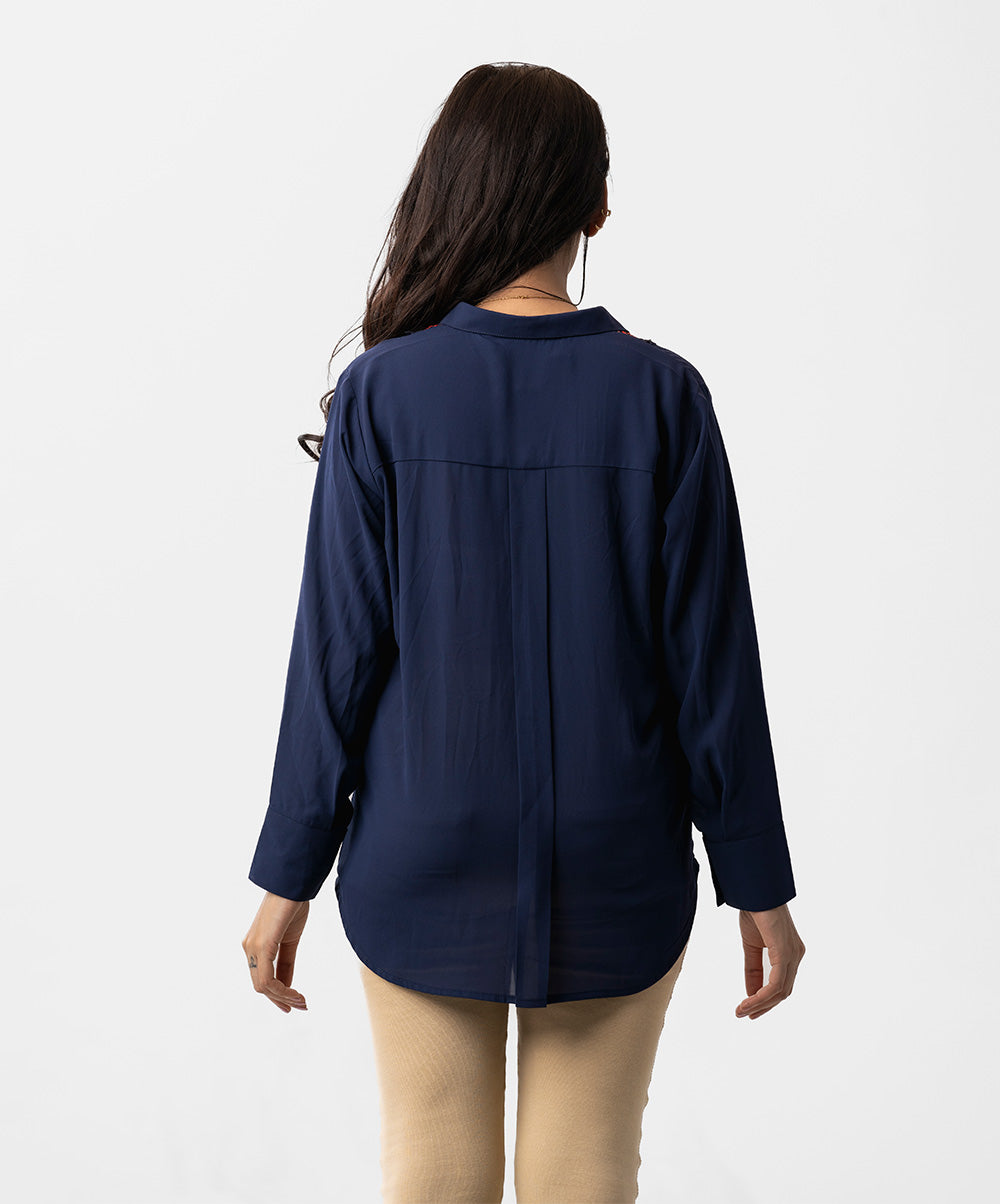 Women’s Blue Shirt image 3