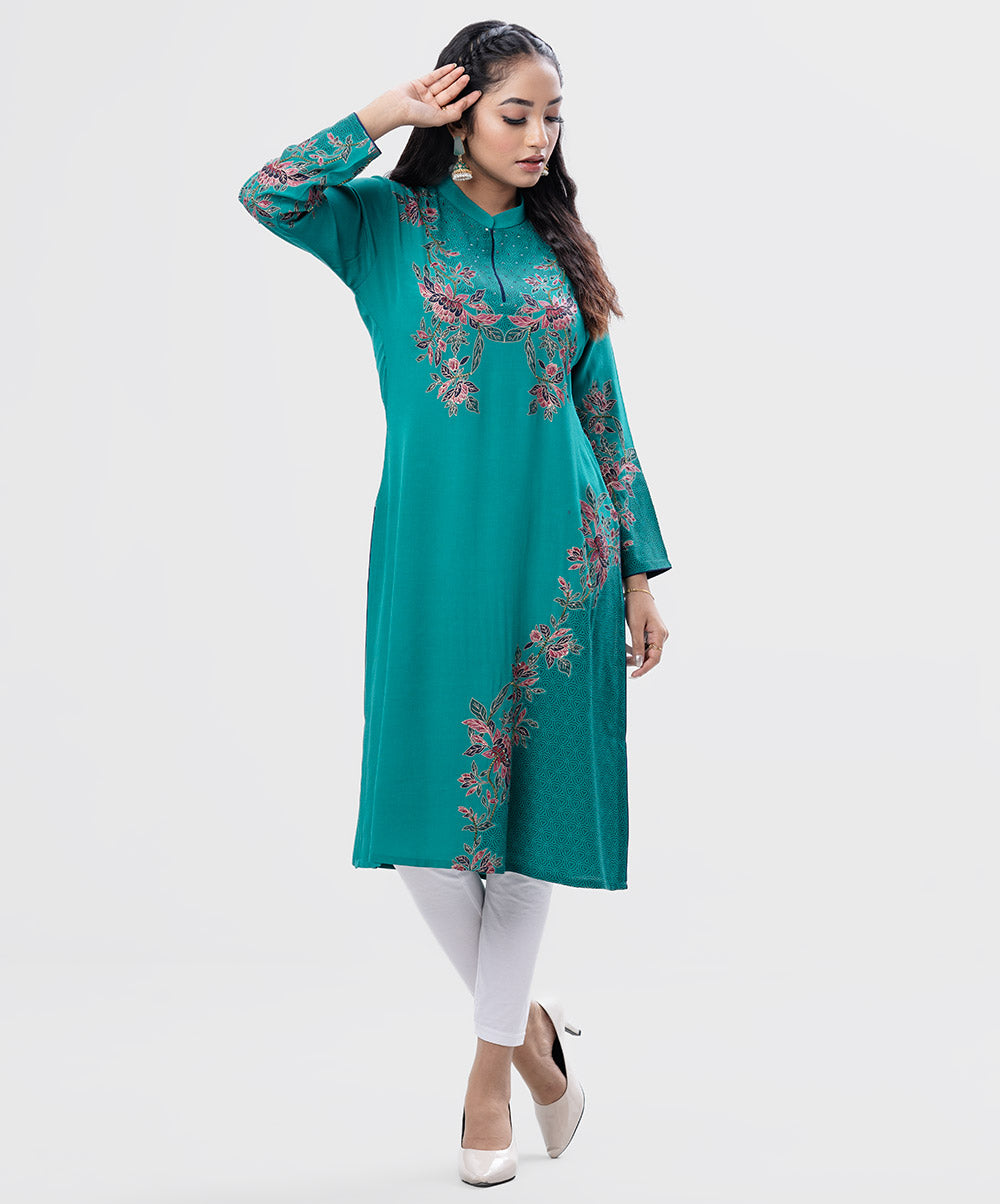 Hand-crafted & Printed Kameez (Nargisus) image 1