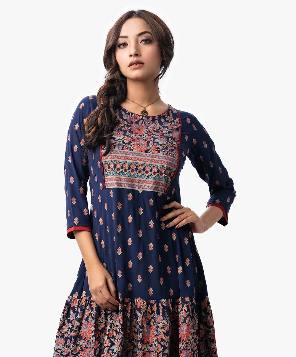 Women's Ethnic Flora Printed Tunic image 1