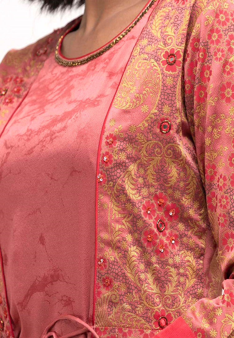 Peach Crepe rock Style Tunic image 1