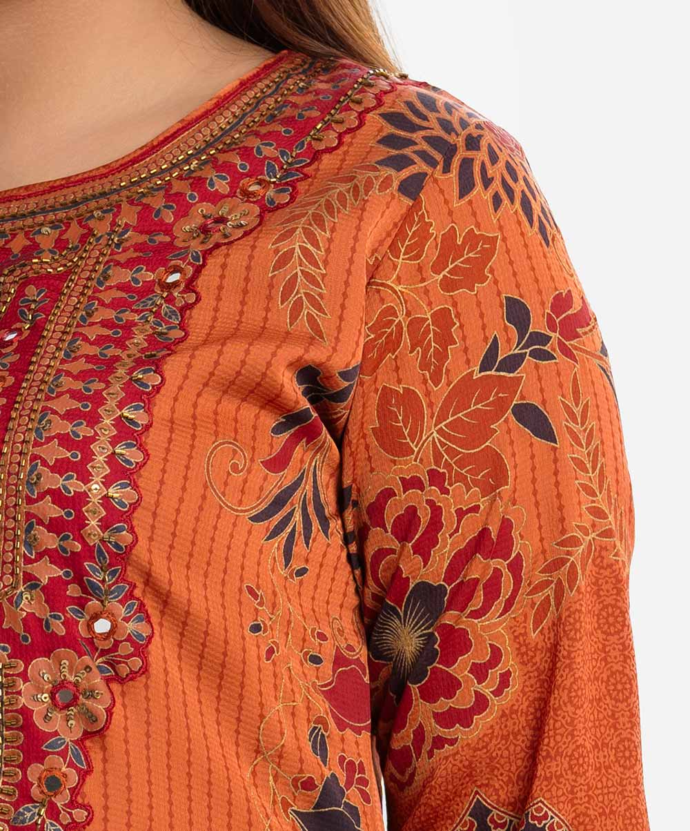 Women's Brown Long Trail Cut Tunic image 2