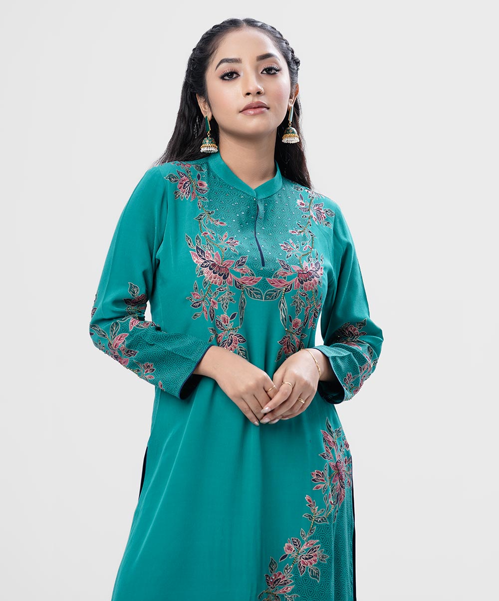 Hand-crafted & Printed Kameez (Nargisus) image 2