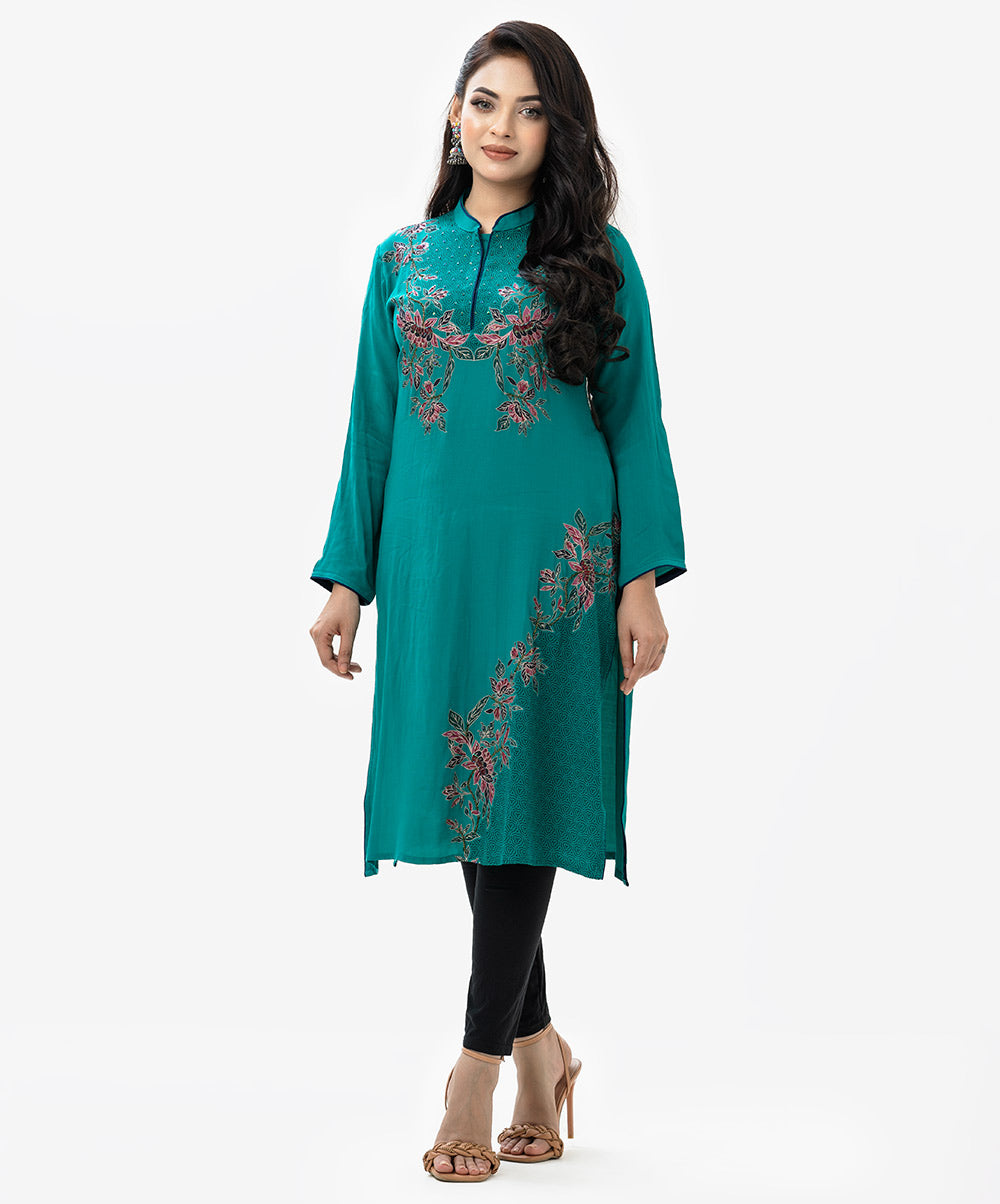 Hand-crafted & Printed Kameez (Nargisus) image 0