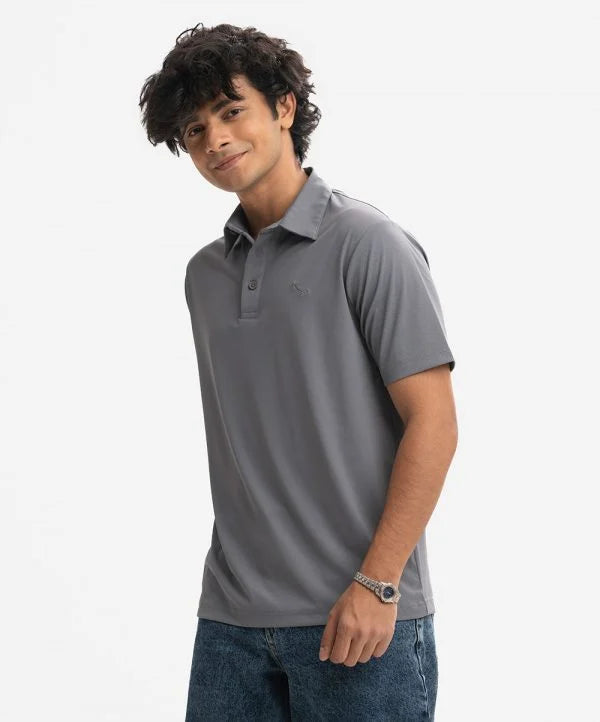 Ash Stretchable Knit Polo