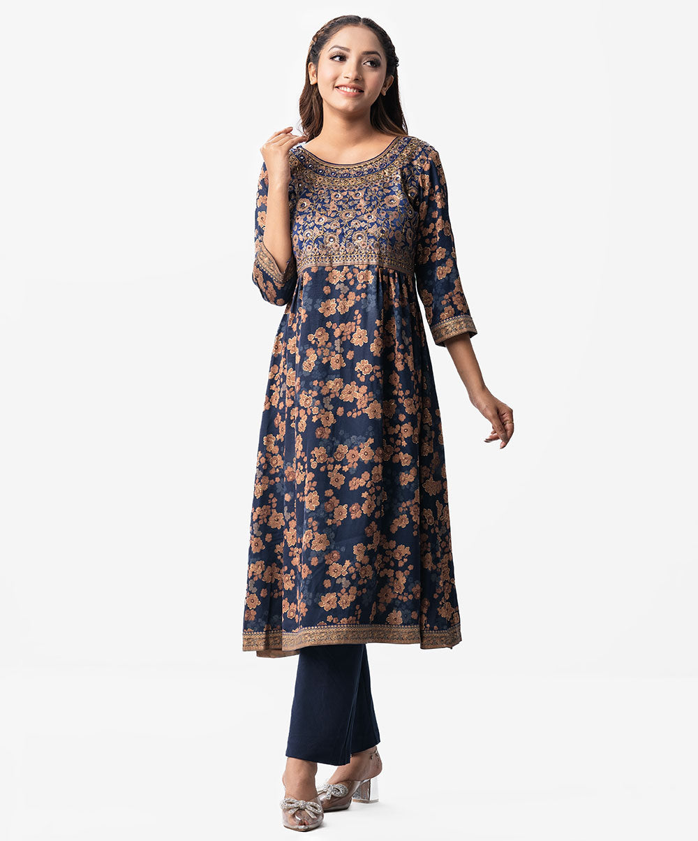 Hand Crafted Designer Long Tunic (Nargisus) image 0
