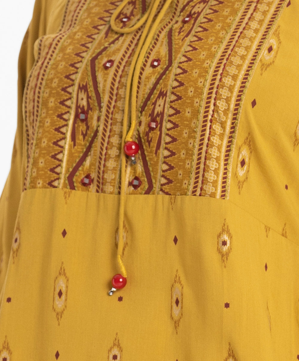 Women's Mustard A-Line Top image 2